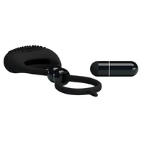 Inel Penis Cu Vibrații Pretty Love Locker Negru