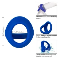 Inel Penis Penis Ball Dual Ring Albastru