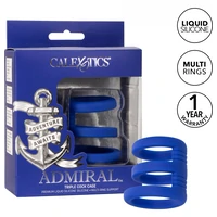 Inel Penis Triple Penis Cage Albastru
