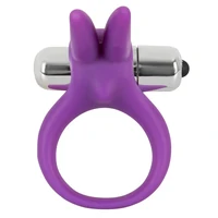 Inel Pentru Penis Cu Vibrații Rabbit Mov