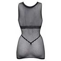 Le Désir Duo Net Open Cup Mini Dress Negru S-L