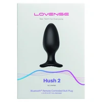 Lovense Hush 2 Anal Plug L 57 mm Negru