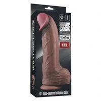 Lovetoy Dildo Dual-Layer XXL 33 cm – Realist, 7.6 cm Maro