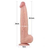 Lovetoy Dual-Layer 34 cm – TPE Realist cu Ventuză