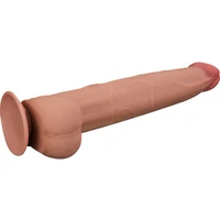 Lovetoy Dual-Layer 34 cm – TPE Realist cu Ventuză