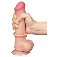 LoveToy Sliding-Skin Realist 20.8 cm Ø4 cm - Ventuză