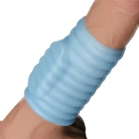 Lovetoy Wave Knights - Inel Vibrator Discret, 10 cm Albastru