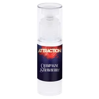 Lubrifiant Attraction Champagne Strawberry 50ml