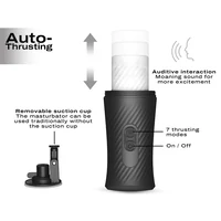 Masturbator Dorcel Mișcare Automată Negru