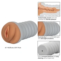 Masturbator Ribbed Gripper Tight Maro