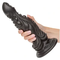 Monster Colossus 24.75 cm – Negru, Ventuză Puternică