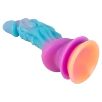 Mystic Dragon – Dildo Fosforescent cu Ventuză Puternică 21.5cm Multicolor