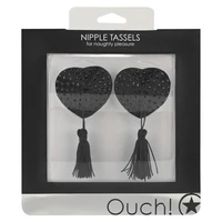 Nipple Tassels Heart Negru