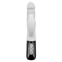 NMC Titanz 7 — Vibrator Din silicon, 10 Vibrații +10 Rotații Alb