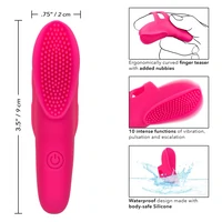 Nubby Vibe Roz – Stimulator Deget 10 Moduri, Reîncărcabil