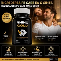 Pastile Rhino Gold Pentru Mărirea Penisului 60capsule