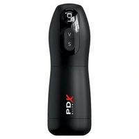 PDX Elite Masturbator Automat 7 Vibrații 7 Sucțiuni Reîncărcabil Negru