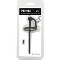Penis Plug Wet Play With Stop Negru