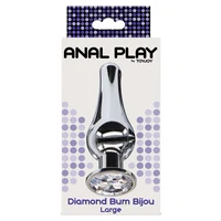 Plug Anal Diamond Bijou Large Argintiu