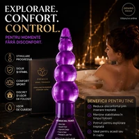 Plug Anal Riders Debra — Șir De Bile, Mov Discret