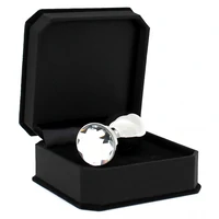 Plug Anal Small Metal With Crystal Argintiu