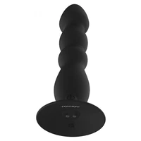 Plug Anal Vibrant ToyJoy Large — 17 cm, Reîncărcabil Negru