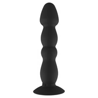 Plug Anal Vibrant ToyJoy Large — 17 cm, Reîncărcabil Negru