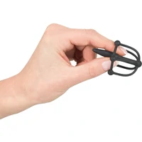Plug De Penis Cu Cușcă Pentru Cap Negru