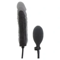 Plug Gonflabil 18cm Negru Silicon 100% și Supapă Rapidă