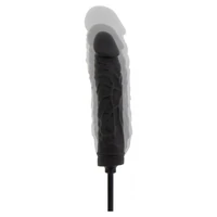Plug Gonflabil 18cm Negru Silicon 100% și Supapă Rapidă