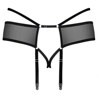 Portjartier Obsessive Jagueria Negru 6XL-7XL