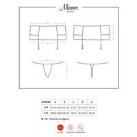 Portjartier Obsessive Miamor Negru S-M