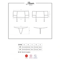 Portjartier Obsessive Miamor Negru S-M