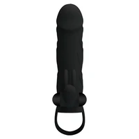 Prelungitor Penis Pretty Love With Ball Strap Negru