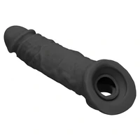 Prelungitor Penis Sleeve RealRock 21cm Negru