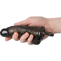 Prelungitor Penis Vibrator Regular Fit Negru