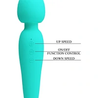 Pretty Love Meredith 21.5cm – 7 Moduri, Reîncărcabil Albastru