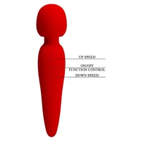 Pretty Love Meredith — Wand 7 Moduri, 21.5 cm, Roșu