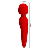 Pretty Love Meredith — Wand 7 Moduri, 21.5 cm, Roșu