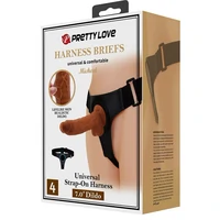 Pretty Love Michael – Ham Ajustabil cu Dildo Realist 20cm Maro