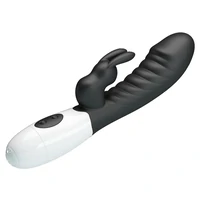 Pretty Love Naughty Bunny – Dublu Stimulator, 30 Moduri Negru