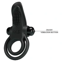 Pretty Love Vibrant Penis Ring Negru