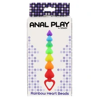 Rainbow Heart Beads Multicolor