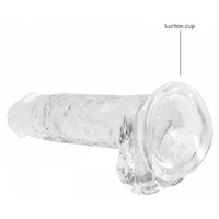 Realistic Dildo 19cm Transparent