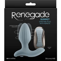 Renegade Summit Gray – Plug Anal Rotativ 3+9, Reîncărcabil Gri