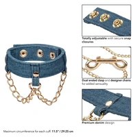 Ride Em Denim Ankle Cuffs Albastru