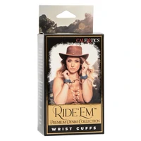 Ride Em Denim Wrist Cuffs Albastru