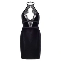 Rochie Leg Avenue Jasmine Velvet Negru M