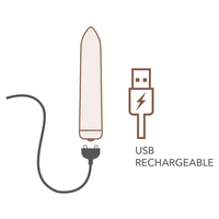 Rocks Off Mini Vibrator — 16 Moduri, Reîncărcabil Roșu