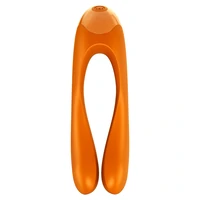 Satisfyer Candy Cane Finger Vibrator Portocaliu